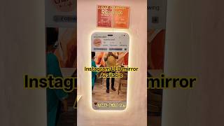 Instagram LED mirror glass| LED mirror Instagram| viral LED mirror| #ledmirror #homedecor #glassart.