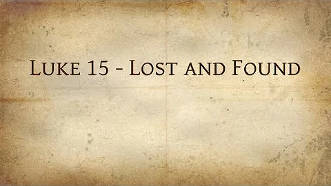 Sermon: Lost and Found