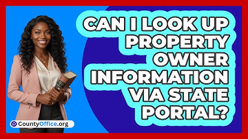 Can I Look Up Property Owner Information Via State Portal?