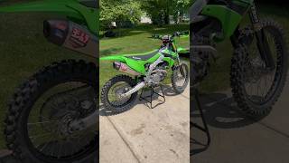 Stock vs aftermarket exhaust #kx450