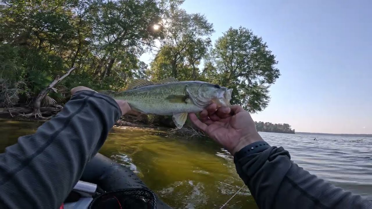 Bass Fishing in USA Live streaming highlight new prototype lure packraft inflatable kayak megabass
