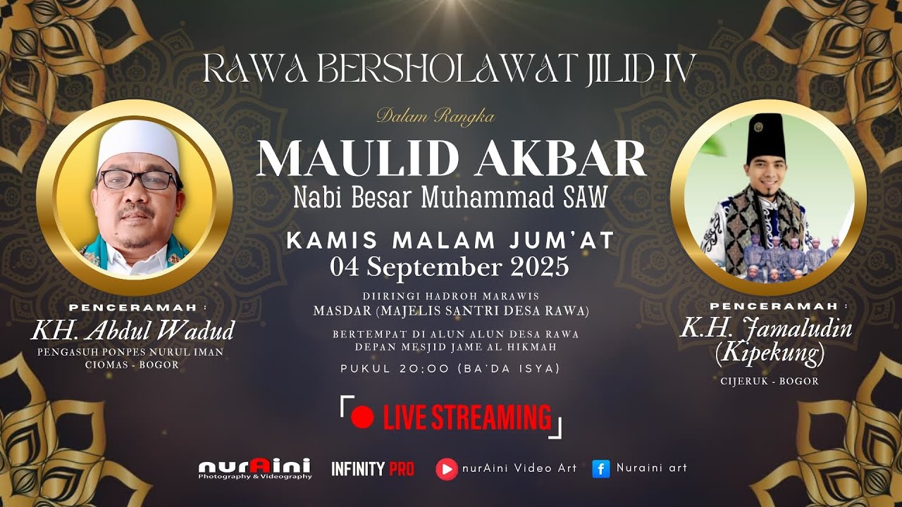 RAWA BERSHOLAWAT JILID IV KAMIS 04 SEPTEMBER 2025 | NURAINI VIDEO ART