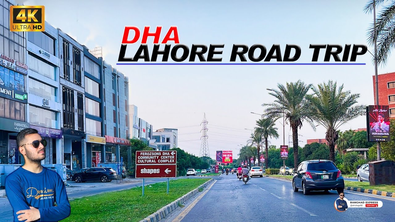 Exploring the Most Beautiful Roads of Lahore || DHA Lahore Road Trip || Ranghad Express