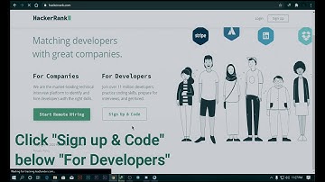 Open an account in hacker rank