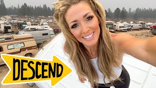 First Time At DESCEND ON BEND 2021 *craters and wildfires* SOLO FEMALE VANLIFE - EPISODE 100