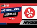 How to Find Business Hours, Phone Number, and Website on Yelp