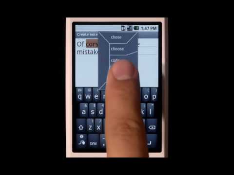 Swype Tutorial Android WVGA