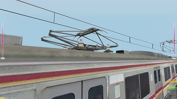 openBVE elevated wire testing animation