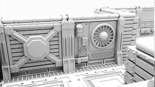 Corvus Games Terrain Modular Corridor System for Warhammer 40K