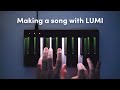 Making a synthwave song with roli lumi keys song overcome  random jam  making a song