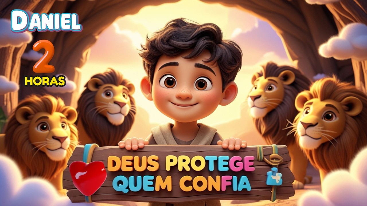 ⭐ Daniel na Cova dos Leões 🦁 | Música Cristã Infantil | Músicas ...