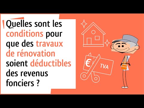 Revenus fonciers et travaux d'aménagement