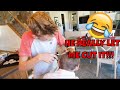 I CUT MY BROTHERS HAIR | FAMILY DANCE OFF