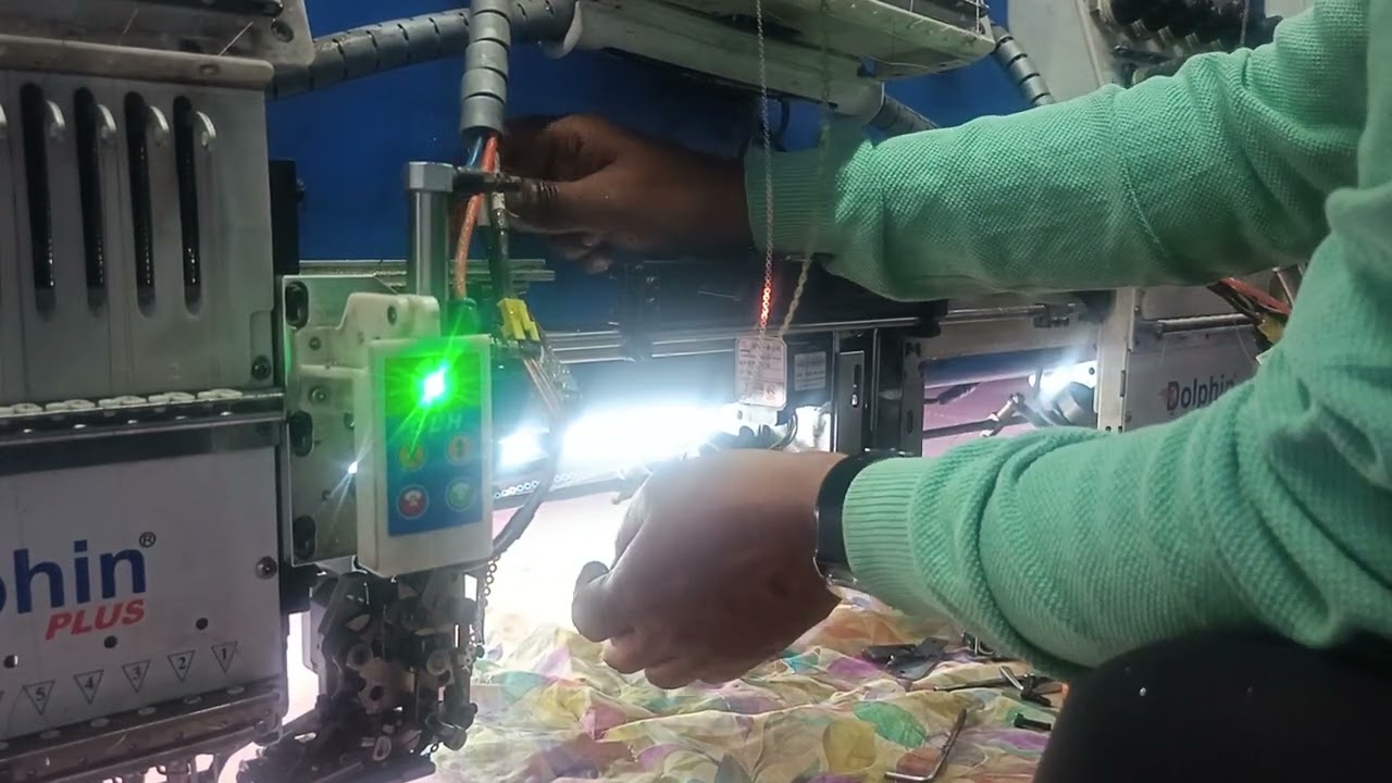 Embroidery machine ka kam set Kaise dalen pura video Dekhen last Tak 