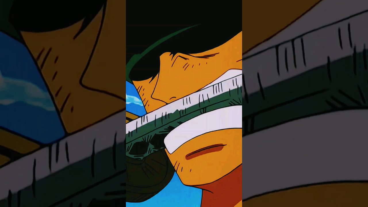 Zoro demonstrates three sword style 