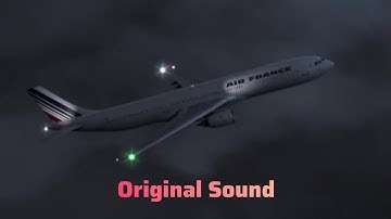 Air France Flight 447 - Crash Animation (Original Sound)