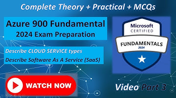 What is Software as a Service | SaaS | Azure 900 Fundamental 2024 Exam Preparation | Az 900 Part 3