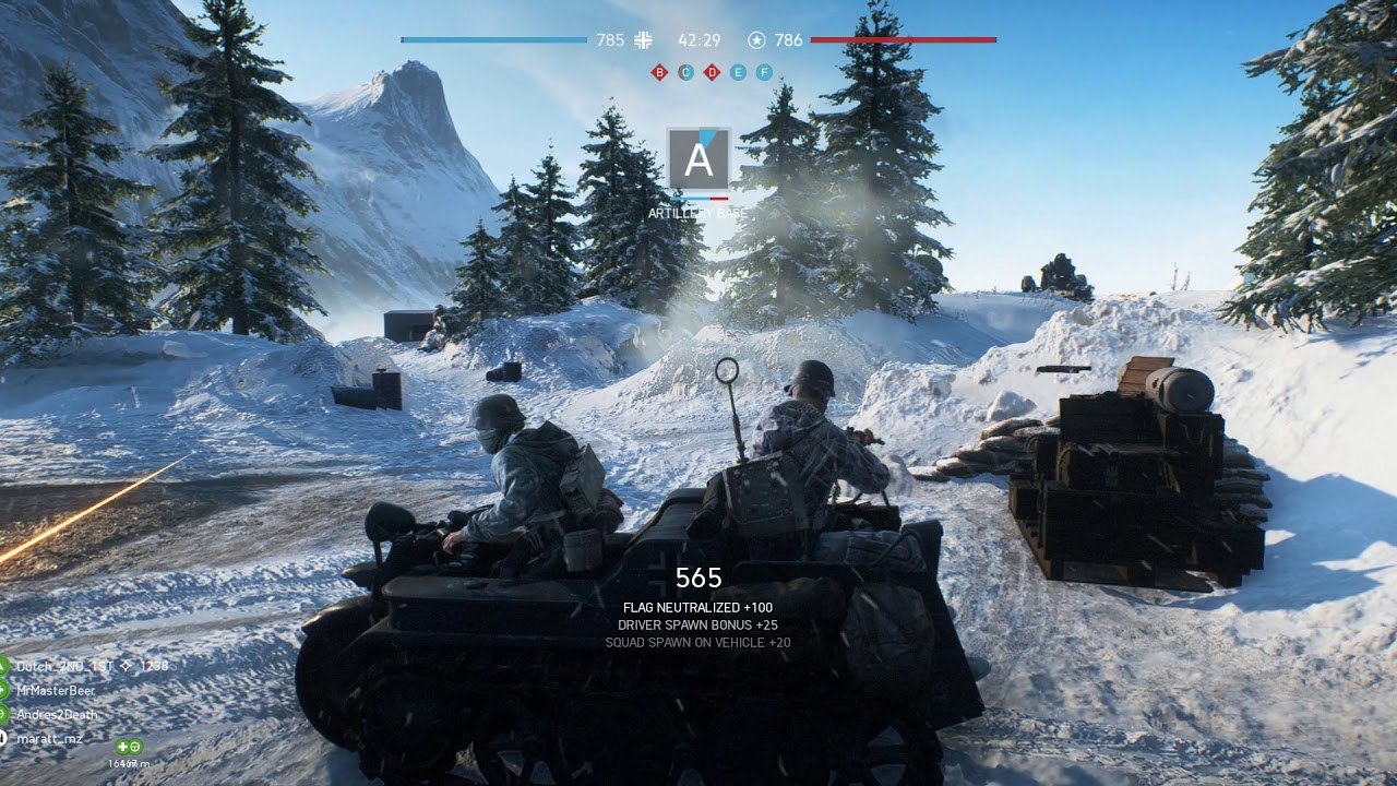 Battlefield V Half-track Road Kills