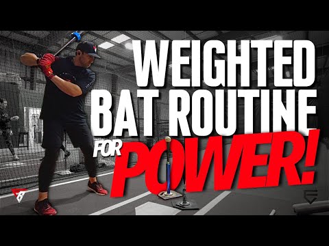 Weighted Bat Routine for POWER | Ferrante Baseball Training | Tee Hitting Drills