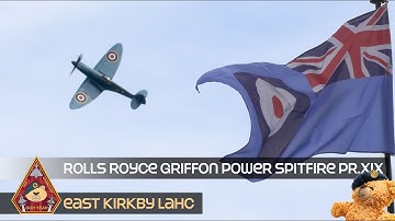 SUPER CHARGED ROLLS ROYCE GRIFFON POWER SUPERMARINE SPITFIRE PR XIX MK19 PS853 DISPLAY • THE SOUND!