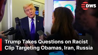 Download Lagu VOLLEDIGE TOESPRAAK: Trump krijgt vragen over racistisch fragment van Obama, vooruitzichten voor ... MP3