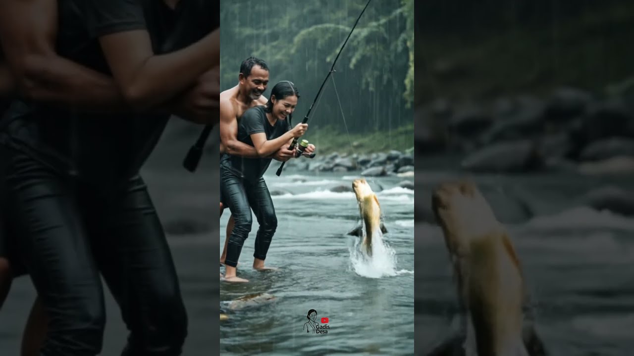 Fishing In Heavy Rain We Caught A Big One Shorts Rainasmr Sleepsounds