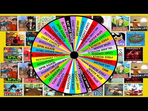 Roblox Spin The Wheel Of Games Chat Chooses Game Come Play Youtube - robux wheel.come