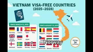 Vietnam travel new-Free Visa for 24 European Countries | 2025 Travel Update