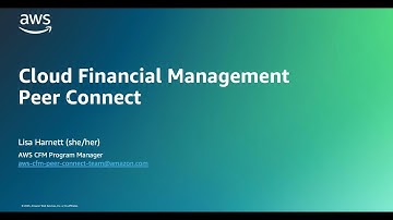 AWS CFM Peer Connect - Implementing forecasting | AWS Events
