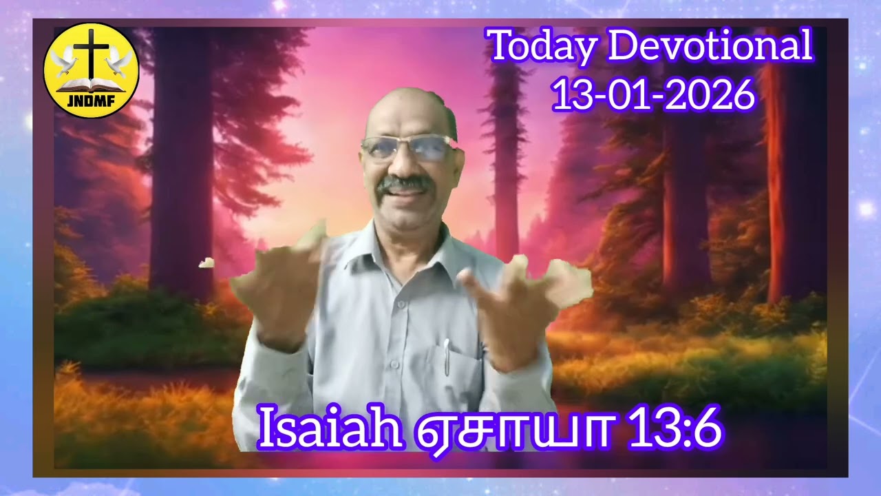 JNDMF Church Nagercoil Morning Bible Devotional for the Deaf in Sign Language Date 13-01-2026