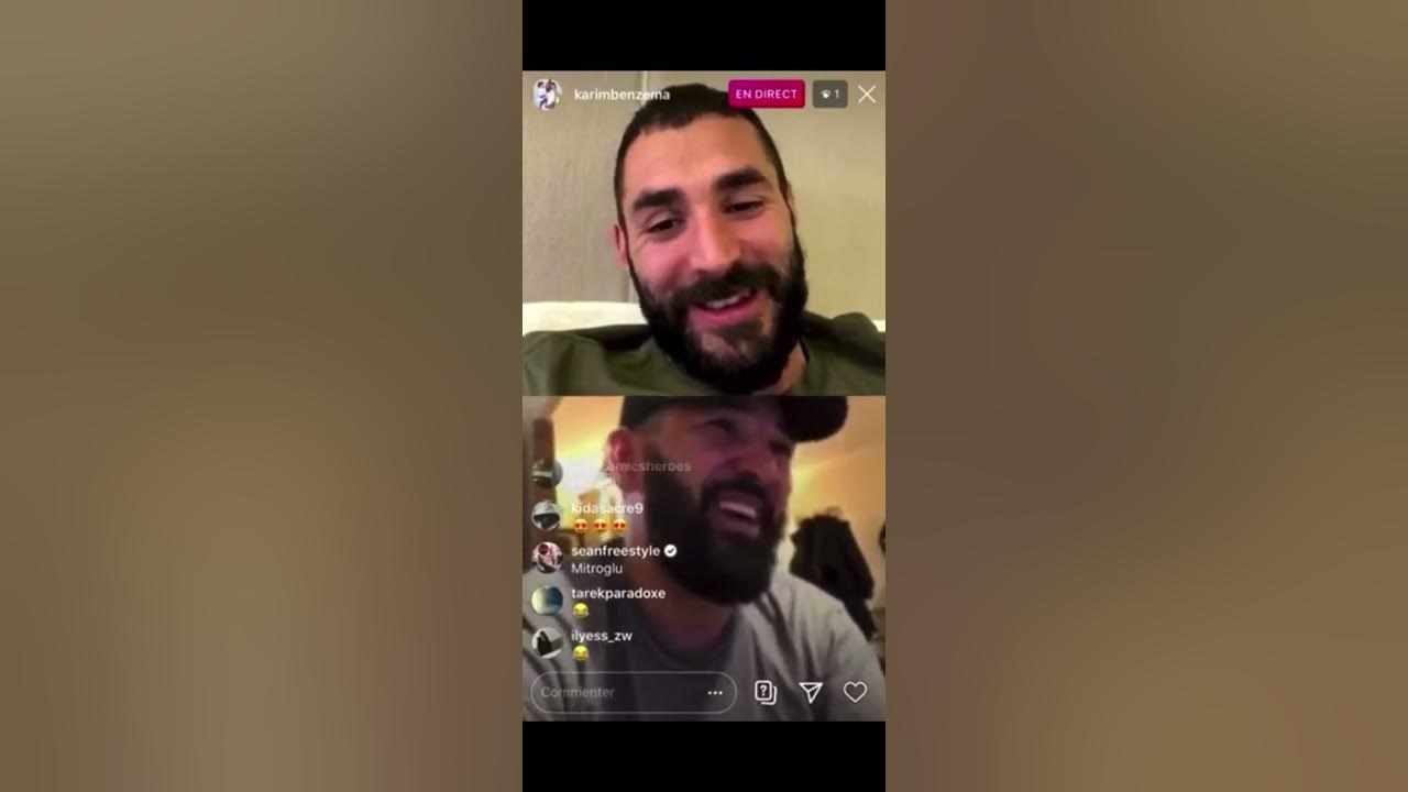 Mohamed Henni en live avec Karim Benzema, lui demande le numéro de