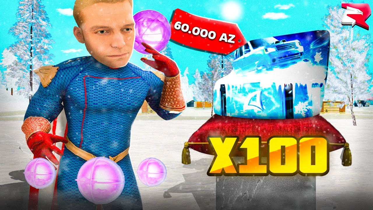 ОТКРЫЛ 100 НОВЫХ ЗИМНИХ РУЛЕТОК за *60.000 AZ* на РОДИНА РП (gta crmp mobile)