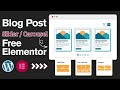 How to Add Post Slider in Elementor For Free | Post Slider Elementor