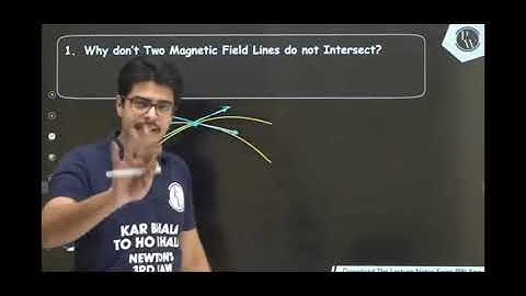 Why two magnetic field lines do not interest each other. //by Physics Wallah. //