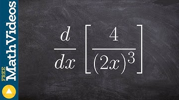 Use the power rule to find the derivative with the variable in the denominator