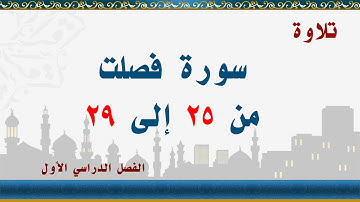 سورة فصلت من 25 إلى 29