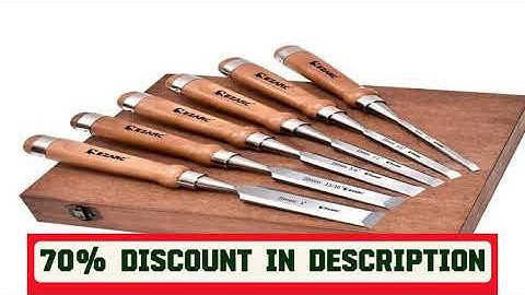 A must-have product! 6Pcs Wood Chisel Tool Sets Woodworking Carving Chisel Kit with Premium Wooden