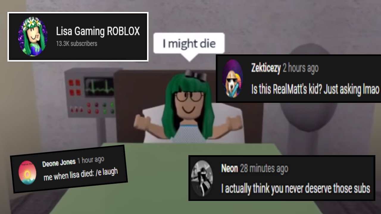 Lisa Gaming Roblox Face Reveal Youtube.