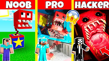PROJECT POPPY PLAYTIME TRAILER BOXY BOO HOUSE BUILD CHALLENGE - NOOB vs PRO vs HACKER / Animation