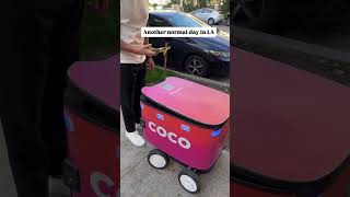 Another normal day living on the Westside of LA grabbing lunch from a robot.