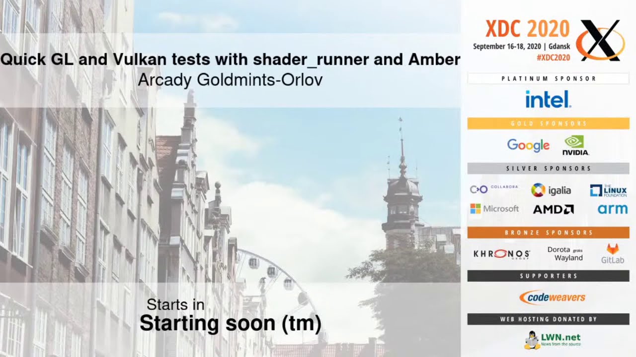 Quick GL and Vulkan tests with shader_runner and Amber (XDC 2020) - YouTube