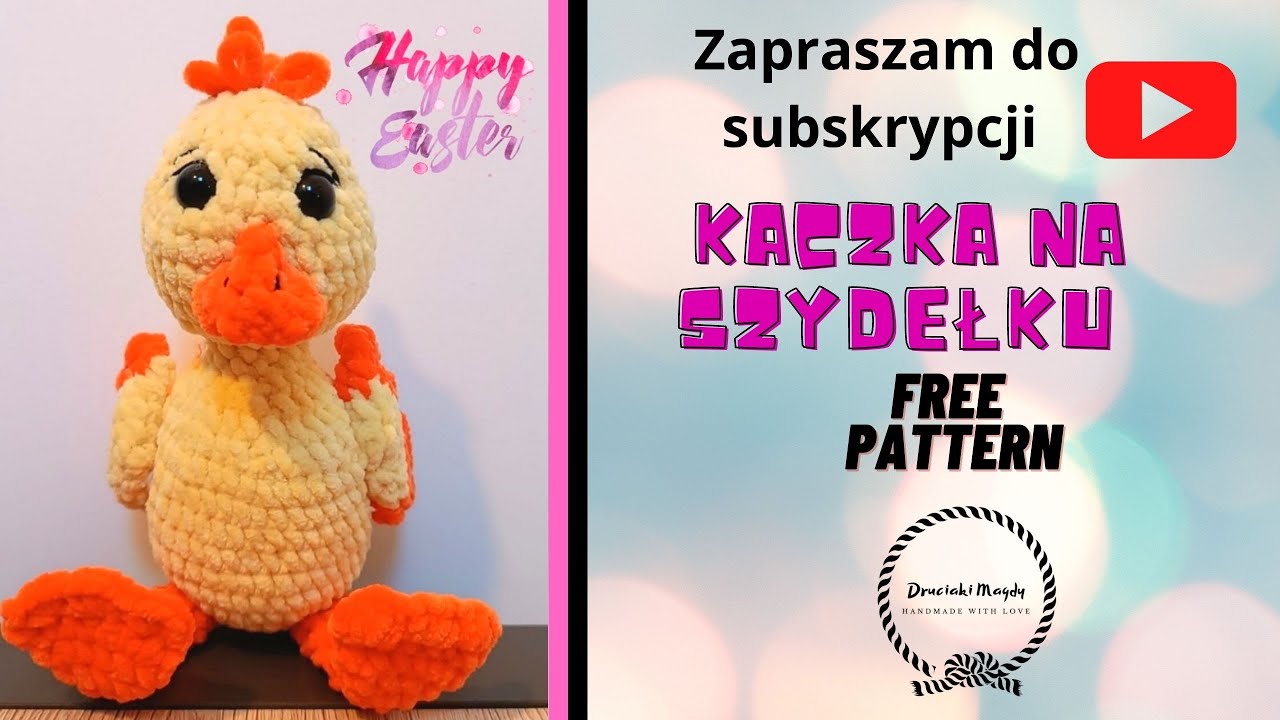 Kaczka na szydełku jak zrobić / crochet duck YouTube