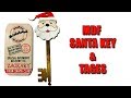 MDF SANTA KEY AND TAGS