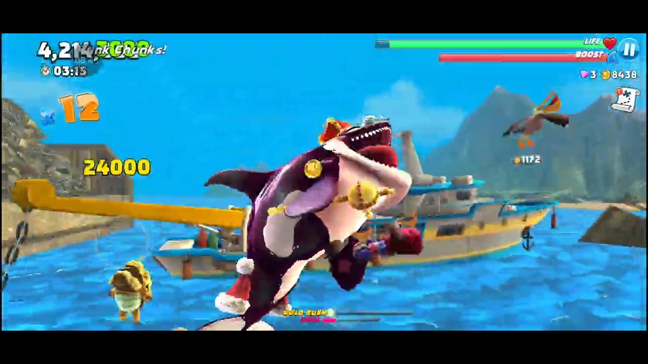 BETTER THAN EVER on Hungry Shark World 🌎 🦈  killer whale gameplay 👌 😎  🎮