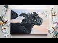 Speed paint: Toothless (How to train your dragons 3)/ Беззубик (Как приручить дракона 3)
