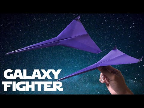 How to make a Paper Airplane - Best Paper Airplane - Galaxy Fighter