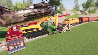 We STOPPED the train (kind of) | Farming simulator 19 screenshot 4
