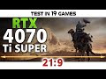 Rtx 4070 ti super  219  test in 19 games  3440x1440