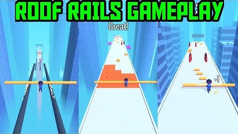 Roof Rails Gameplay Walkthrough | Level 1 to 10 | Level 1 Gamer