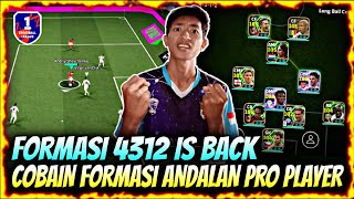 4312 IS BACK ❗ COBAIN FORMASI META PRO PLAYER EFOOTBALL MOBILE DIPUSH DIVISI 1 